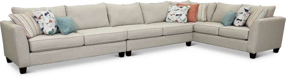 Stone 3 Piece Sectional Sofa with LAF Loveseat - Homecoming-1