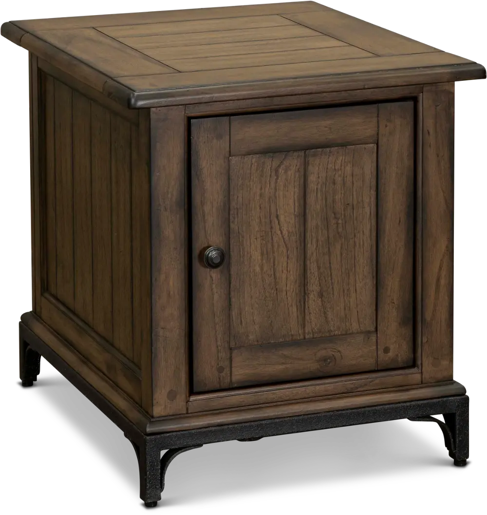 Stone Mountain Side Table with Door-1
