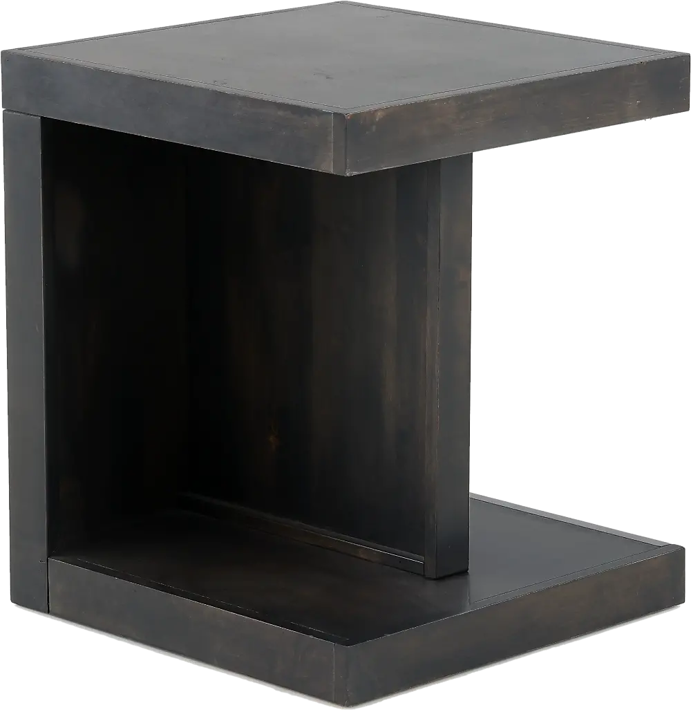 Avery Loft Ghost Black End Table-1