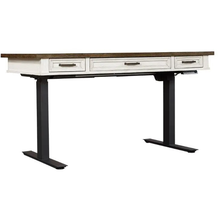 Caraway Antique White 60 inch Standing Desk-1