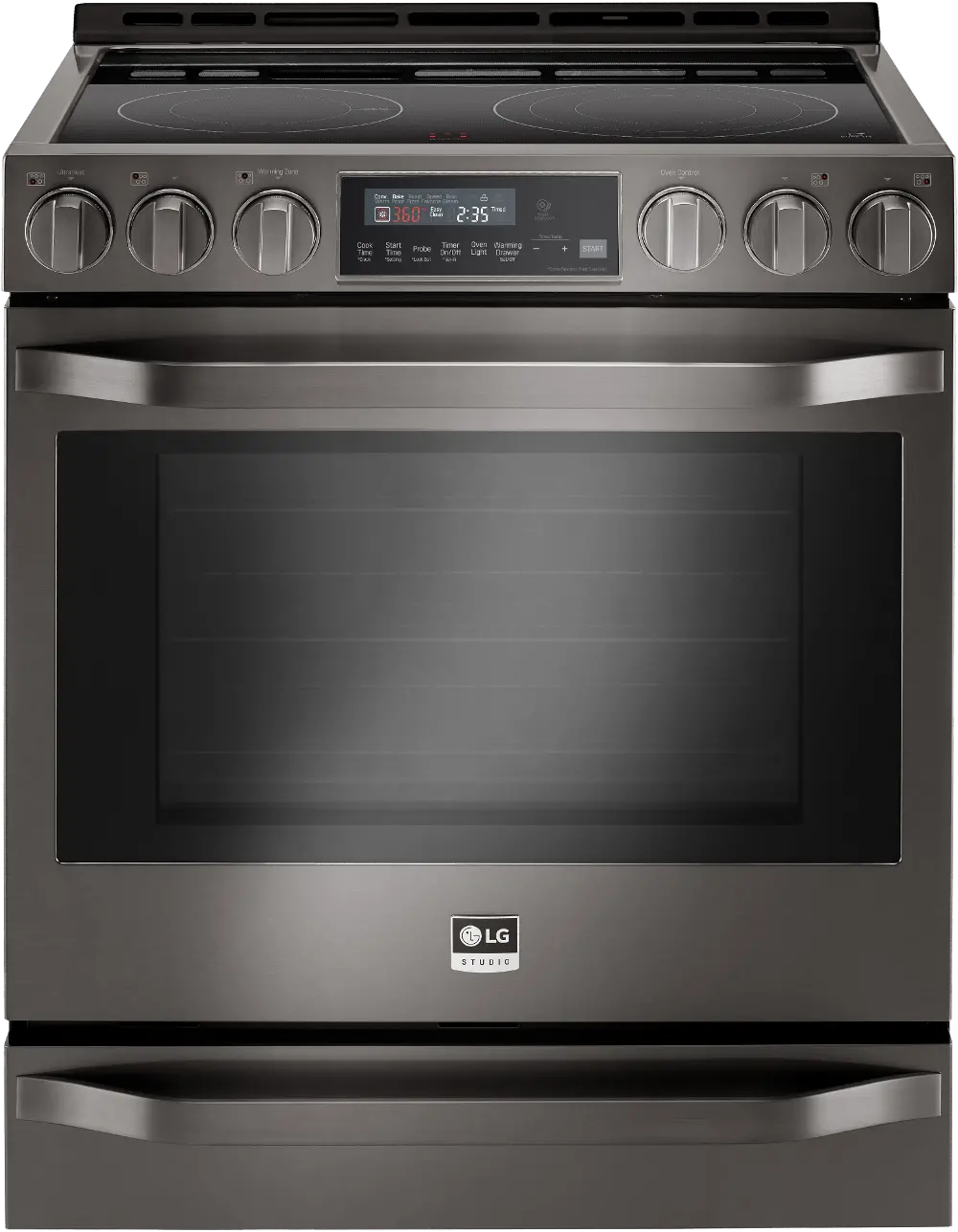 LSSE3030BD-PROJECT LG Studio 6.3 cu ft Electric Range - Black Stainless Steel-1