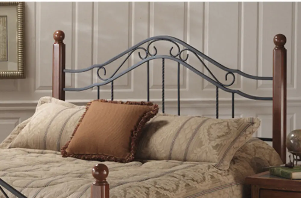 Madison Black and Brown Full-Queen Headboard-1