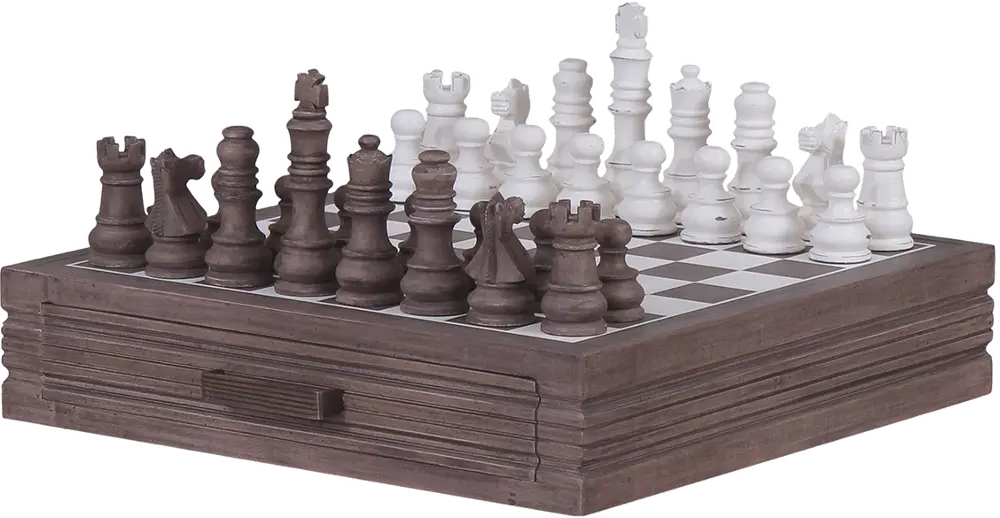 Sorel Brown and White Harvest Chess Set - Anna-1