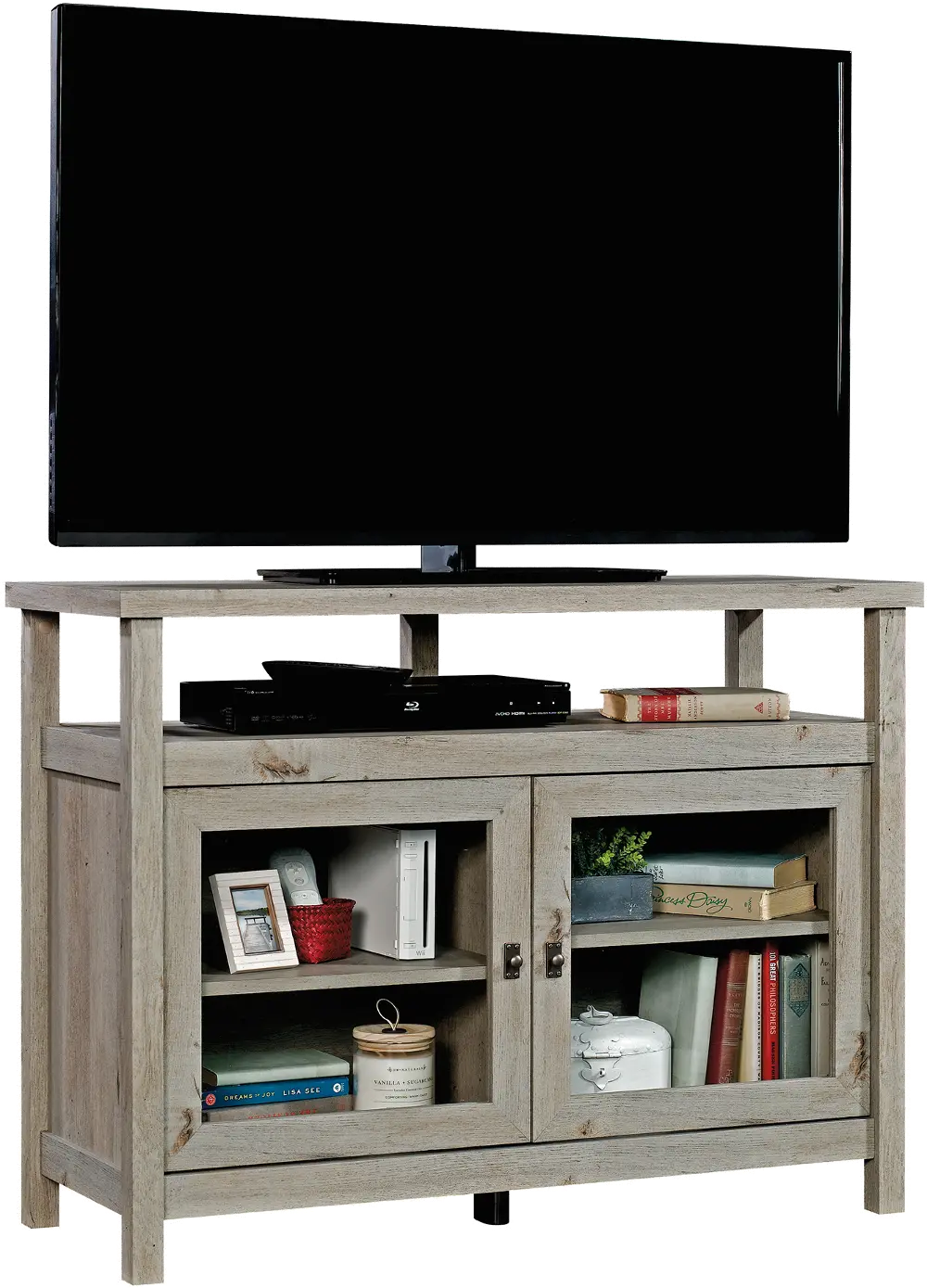 Gray Oak 42 Inch TV Stand - Cottage Road-1