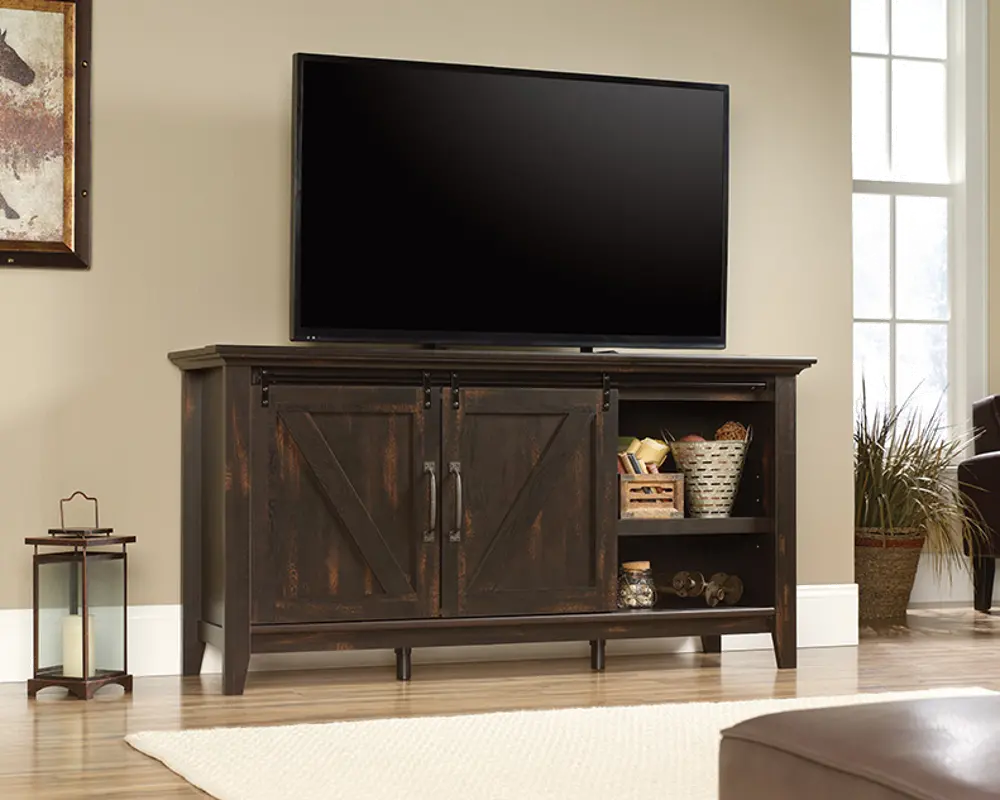 Dakota Pass Dark Pine 66  TV Stand-1