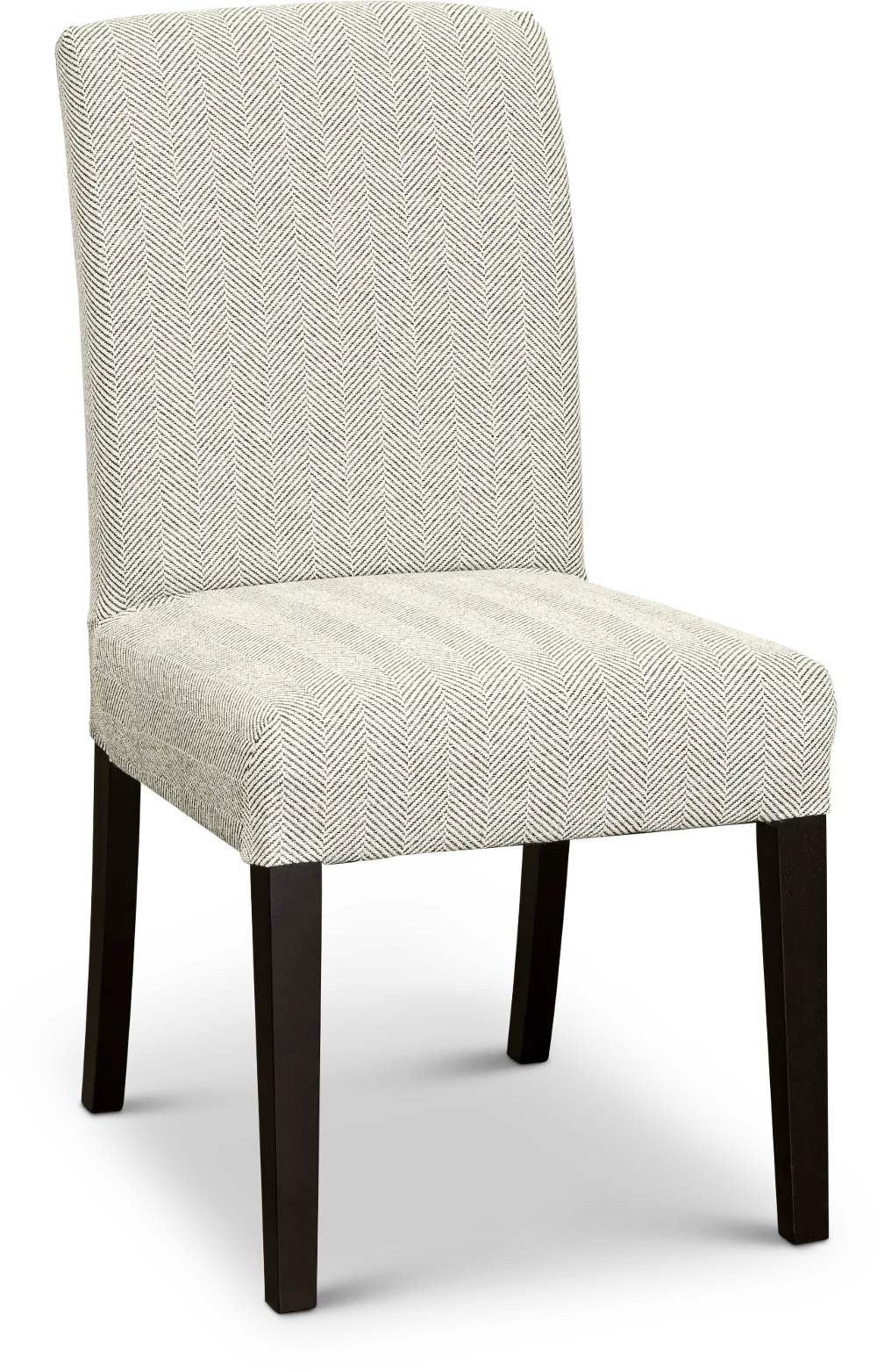 Cream and Gray Upholstered Dining Room Chair - Parsons-1