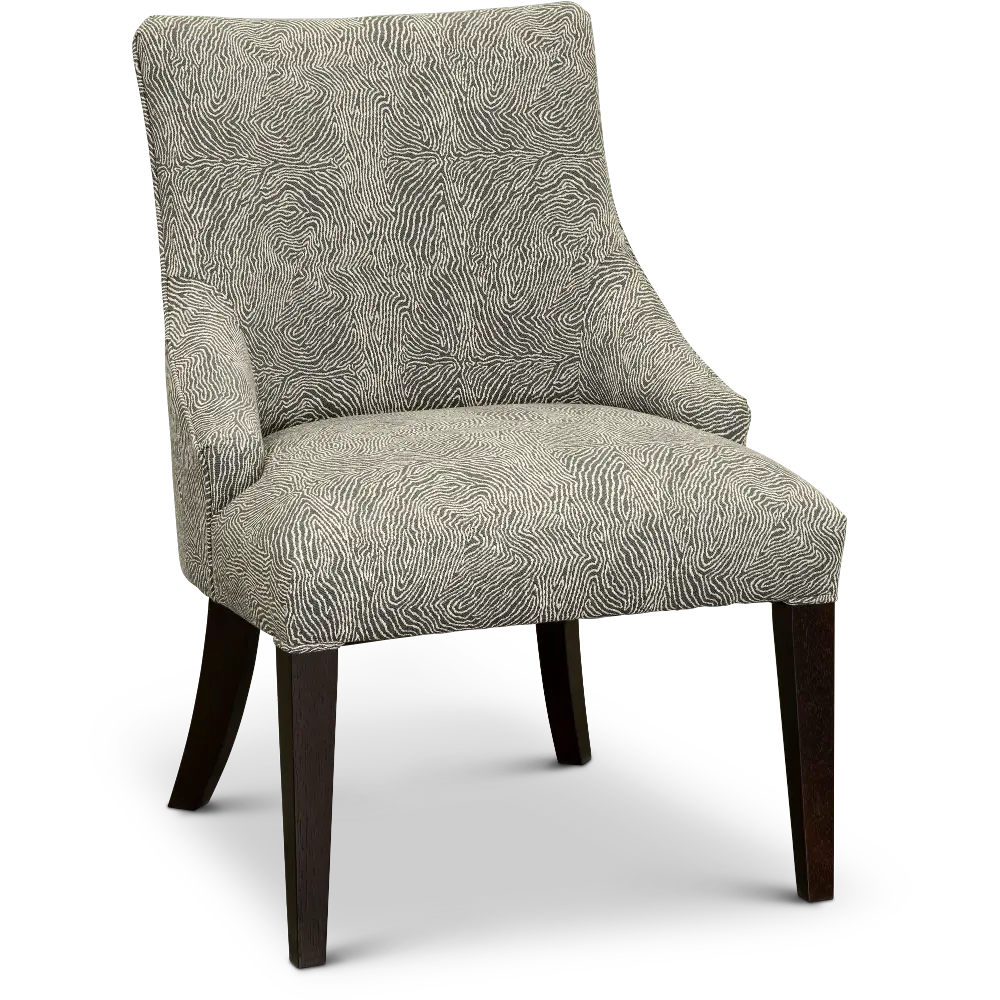 Parsons Elie Cream and Black Upholstered Dining Room Chair-1