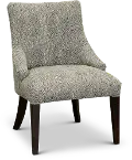 Parsons Elie Cream and Black Upholstered Dining Room Chair