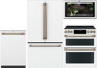 Cafe 4 Piece Electric Kitchen Appliance Package With French Door