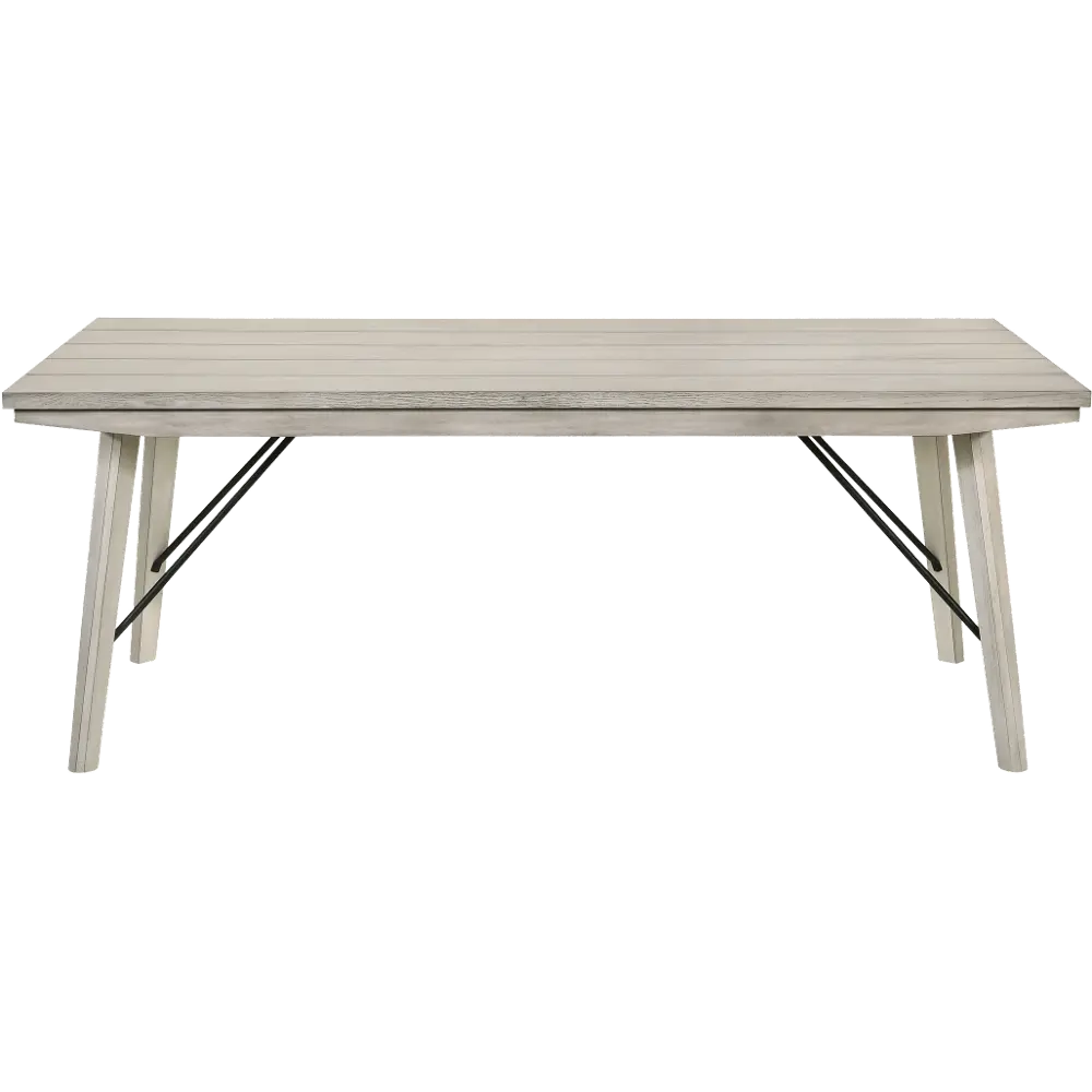 White Sands Chalk White Dining Room Table-1