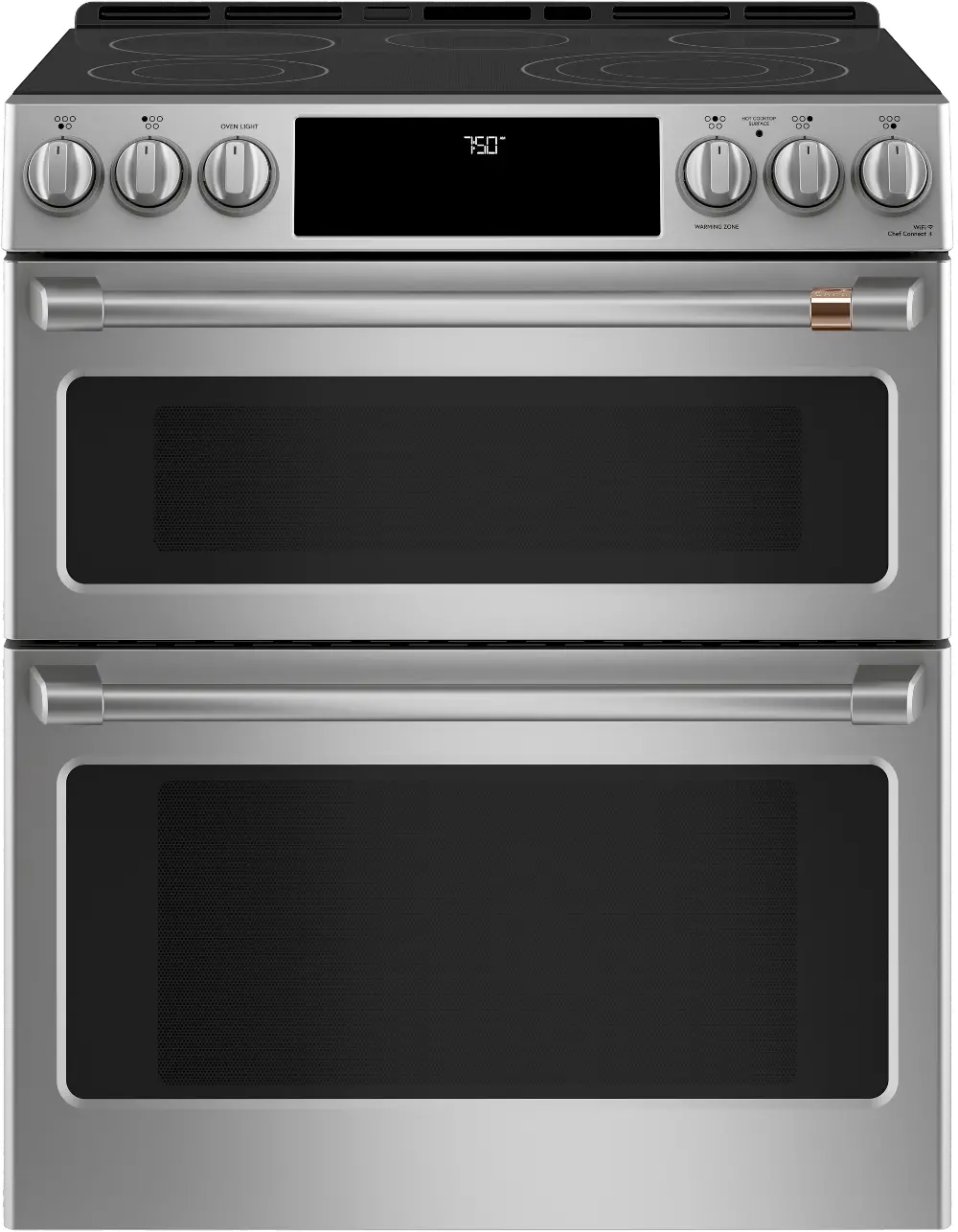 CES750P2MS1 Cafe 6.7 cu ft Electric Double Oven Range - Stainless Steel-1