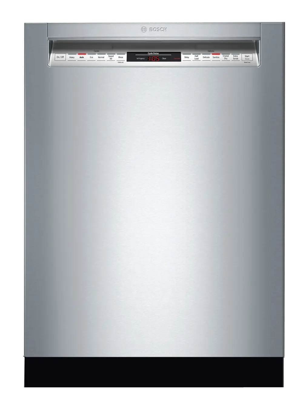 SHE878ZD5N Bosch 800 Series Dishwasher with CrystalDry and Front Controls - Stainless Steel-1