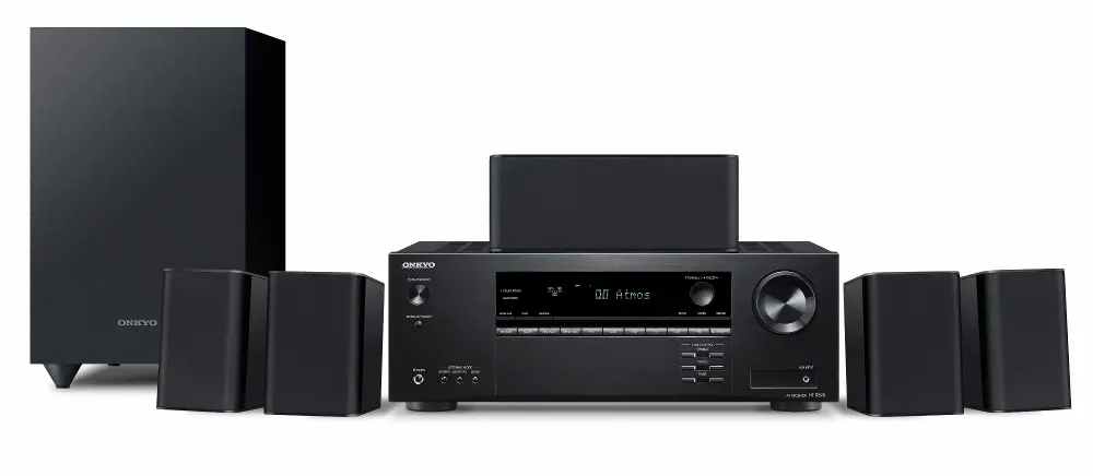 HS3910 Onkyo 5.1 Channel Home Theater System with Receiver and Speakers-1