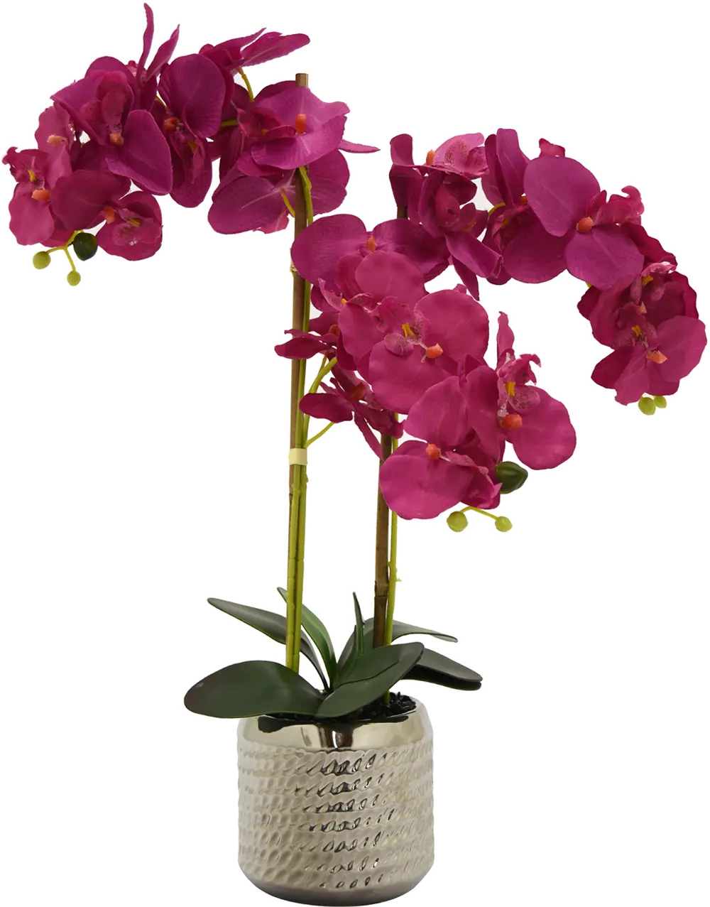 25 Inch Faux Hot Pink Orchid Arrangement-1