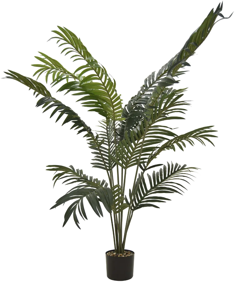 50 Inch Green Faux Palm Tree Arrangement in Pot-1