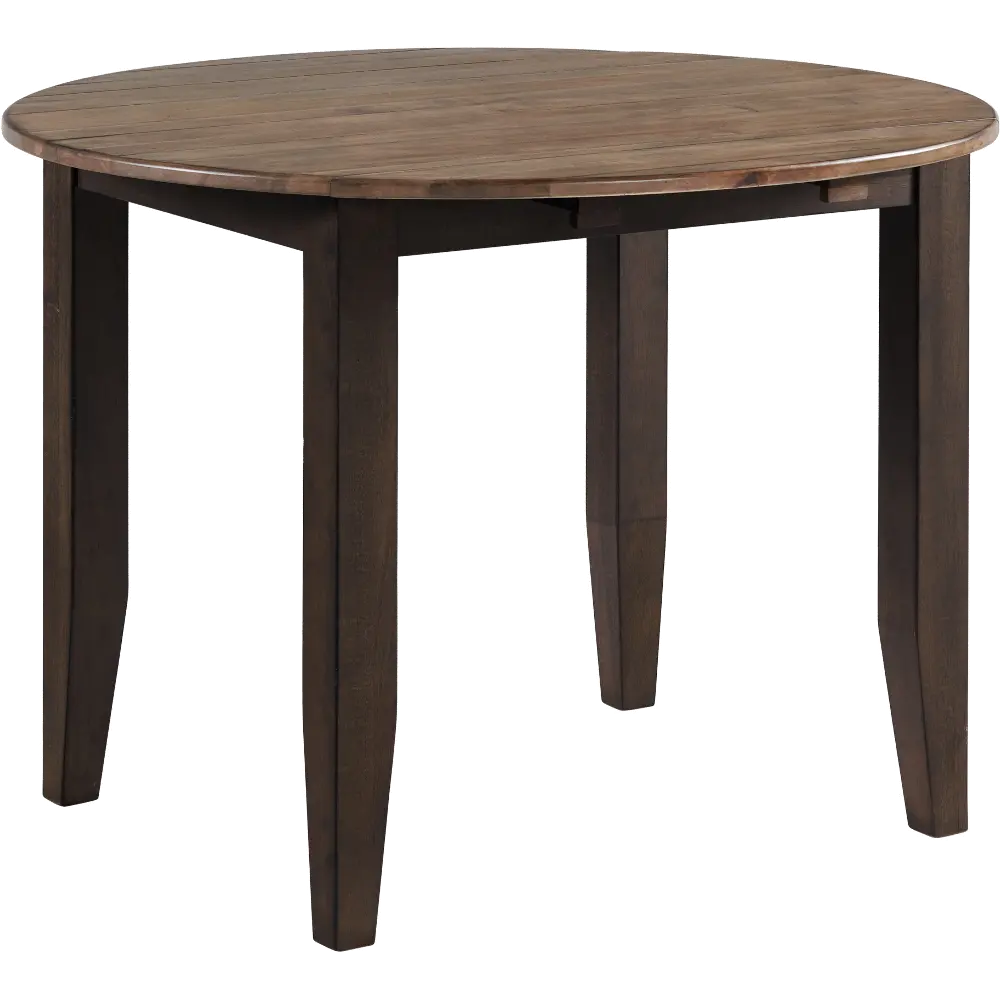 Beacon Black and Brown Round Dining Room Table-1