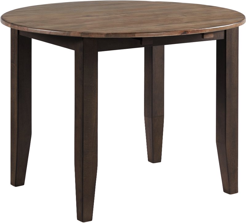 Black and brown round dining table Black And Brown Round Dining Room Table Beacon Rc Willey