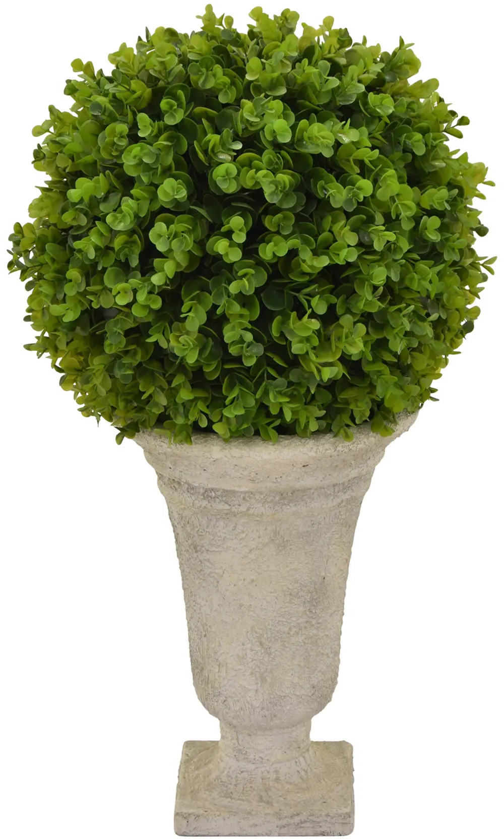 26 Inch Faux Green Round Topiary Arrangement in Urn-1