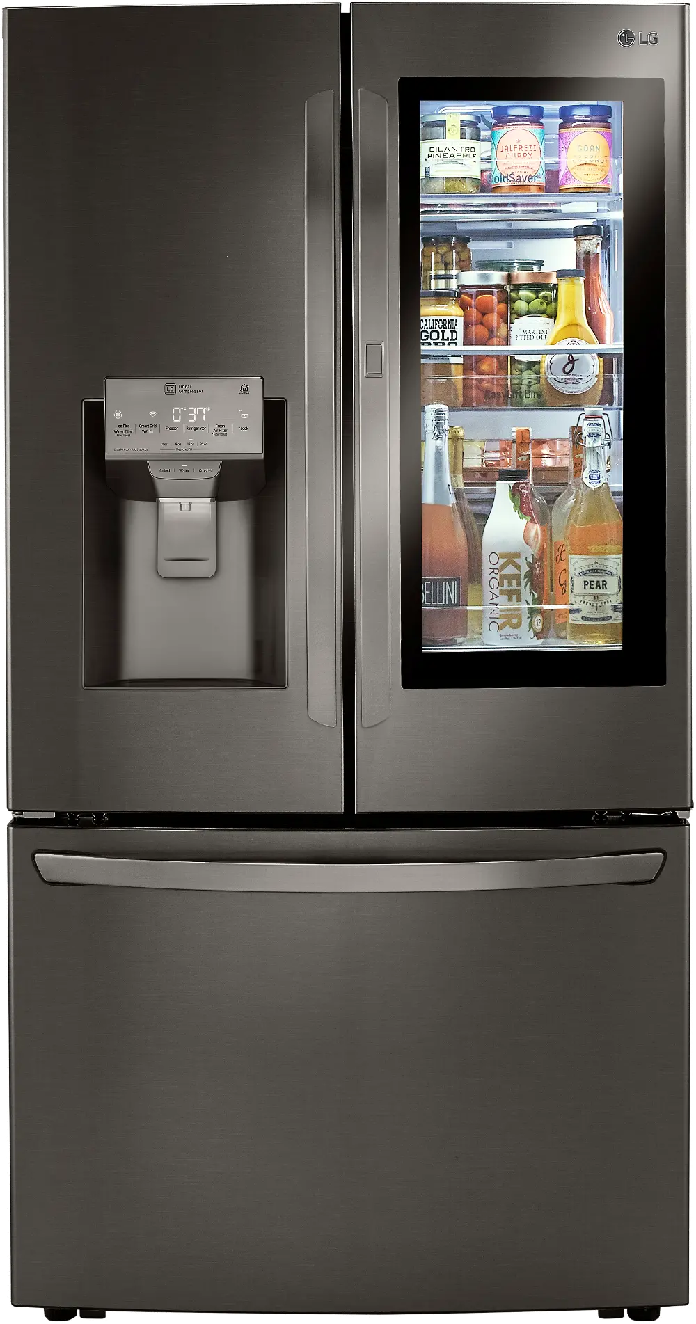 LRFVS3006D LG 29.7 cu ft French Door-in-Door Refrigerator - Black Stainless Steel-1