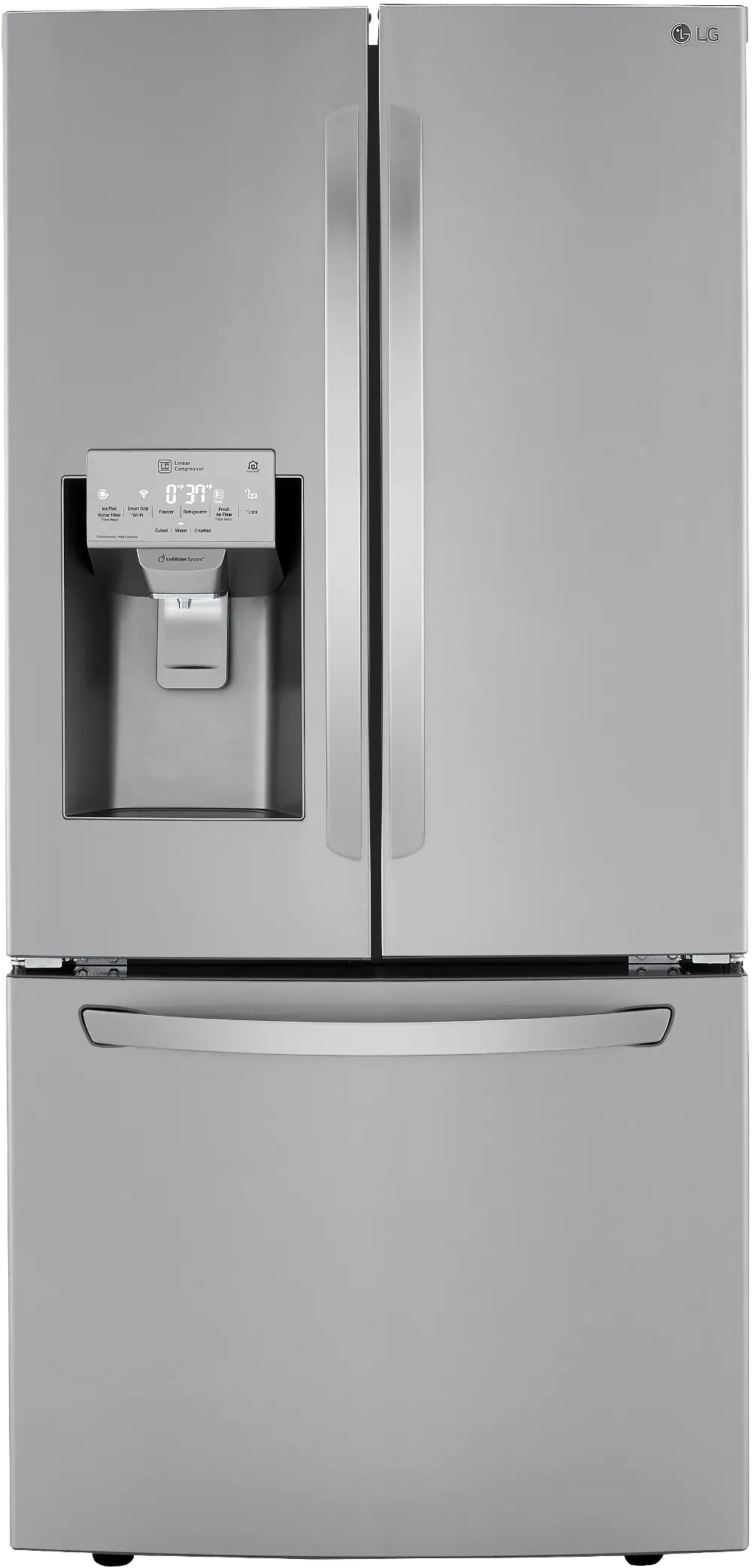 LRFXS2503S LG 24.5 cu ft French Door Refrigerator - 33 W Stainless Steel-1