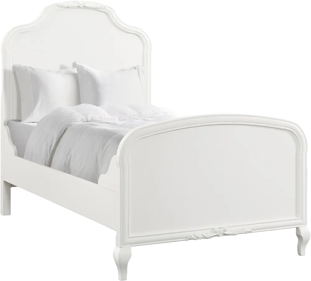 Kelly White Twin Bed-1