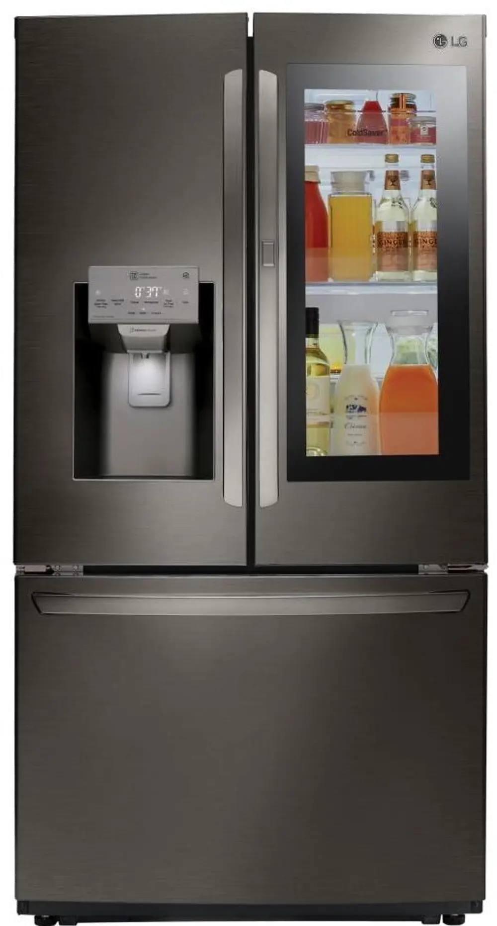 LFXS26596D LG 26 cu ft French Door-in-Door Refrigerator - Black Stainless Steel-1