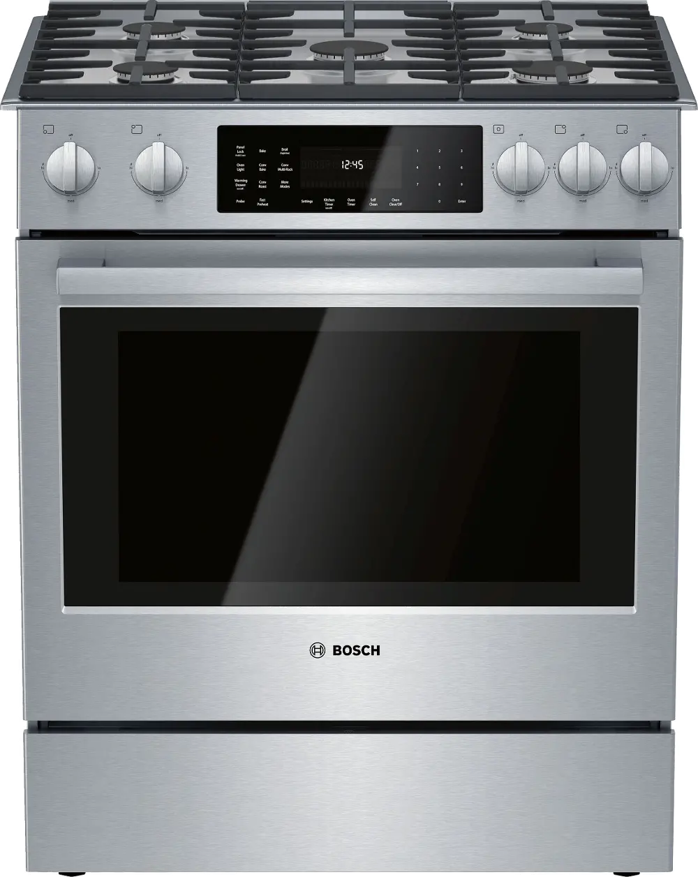 HDI8056U Bosch 4.6 cu ft Dual Fuel Range - Stainless Steel-1