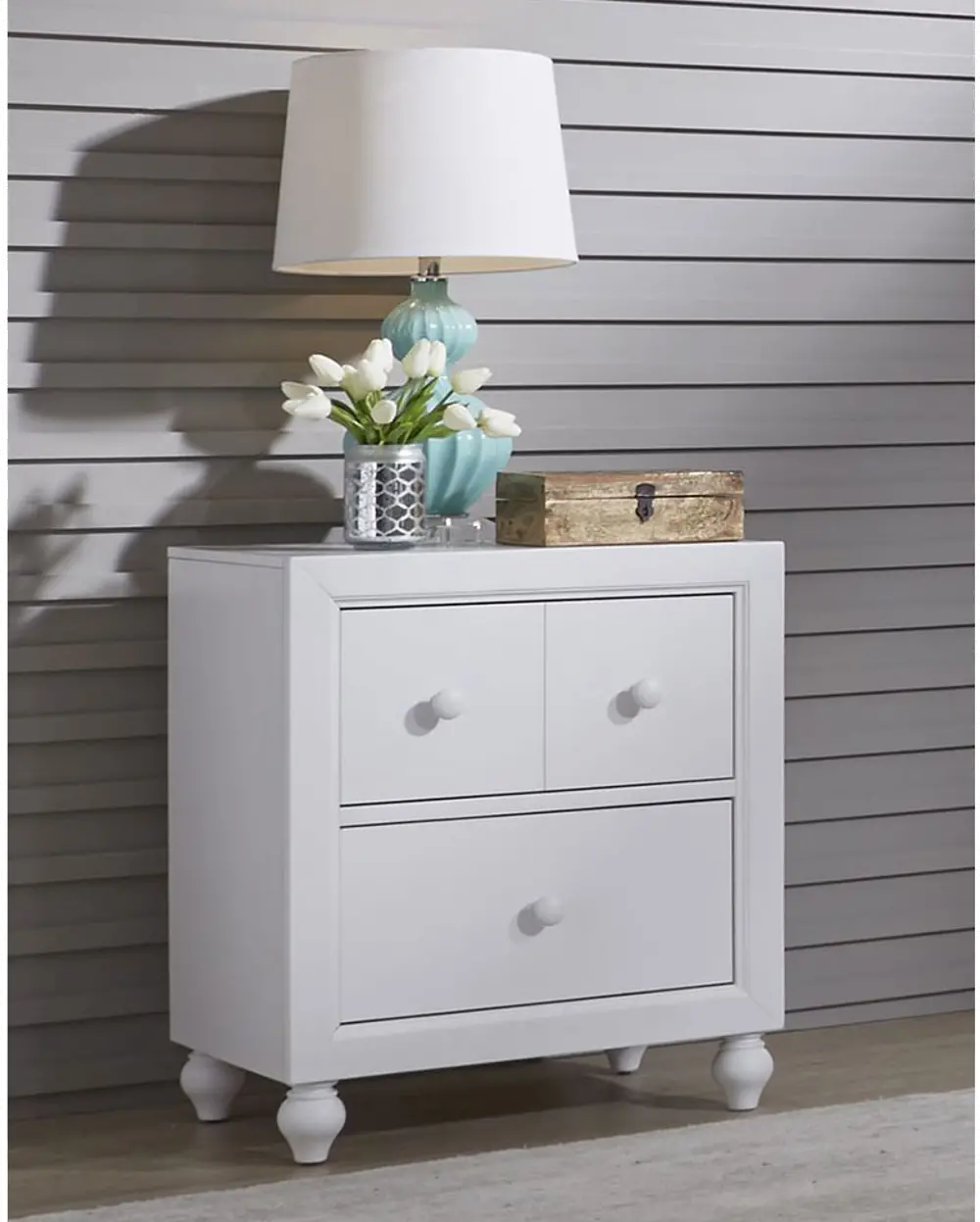 Cottage View White Nightstand-1
