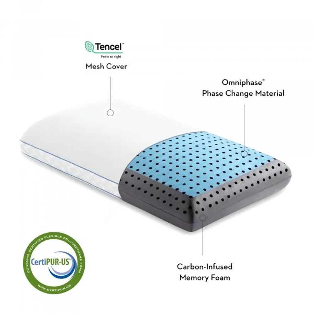 Malouf CarbonCool® + OmniPhase® LT King Pillow-1