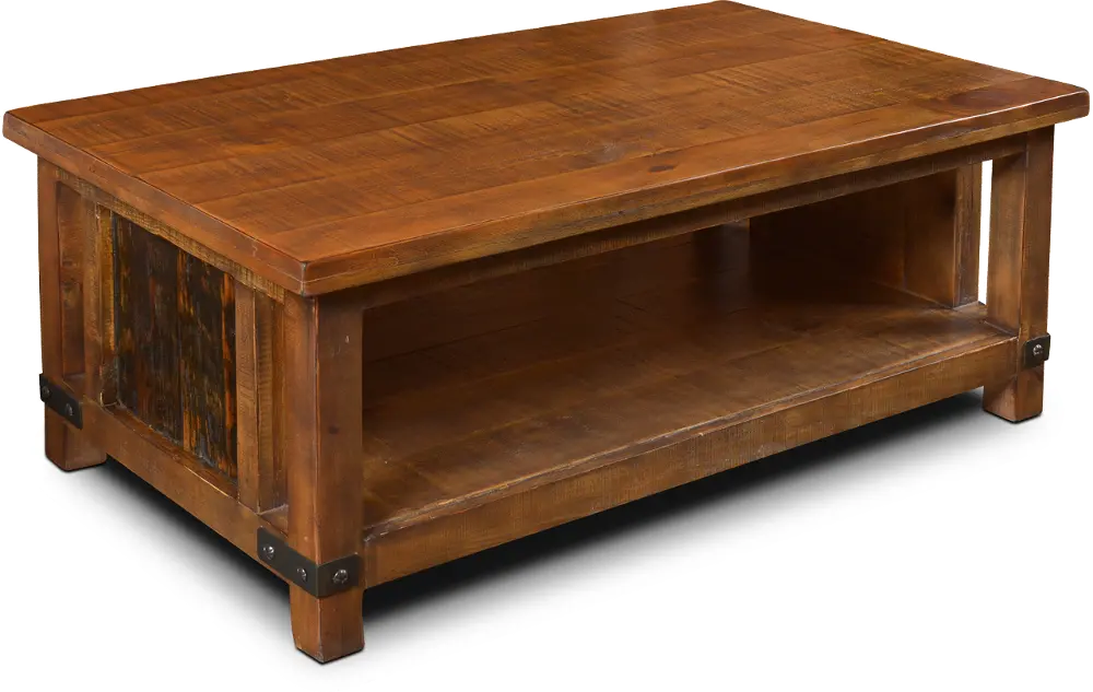 Aged Pine Coffee Table  - Big Timber-1