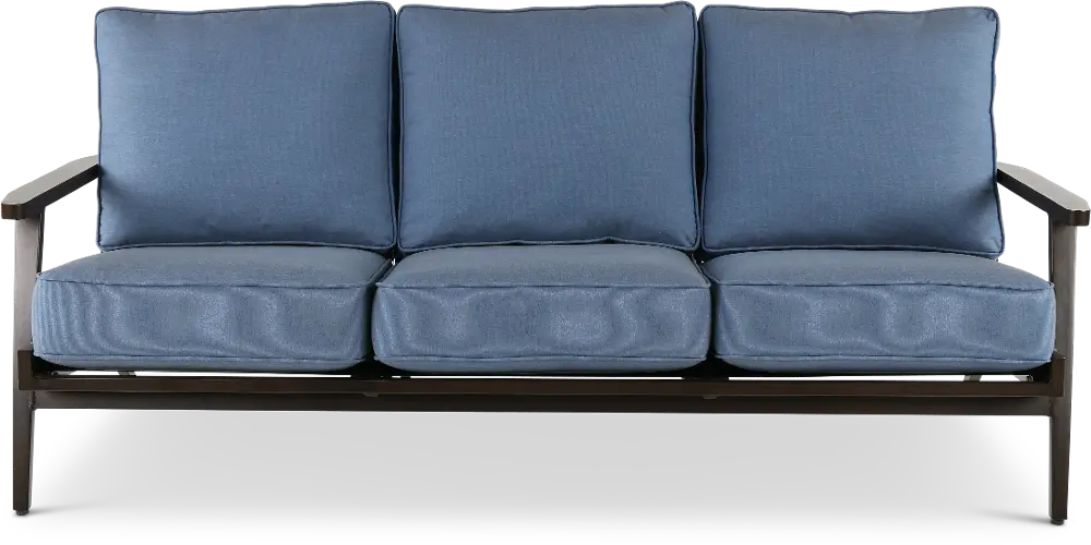 Adeline Denim Blue Patio Sofa-1