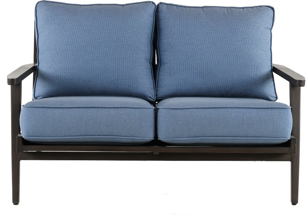 Adeline Blue Patio Loveseat