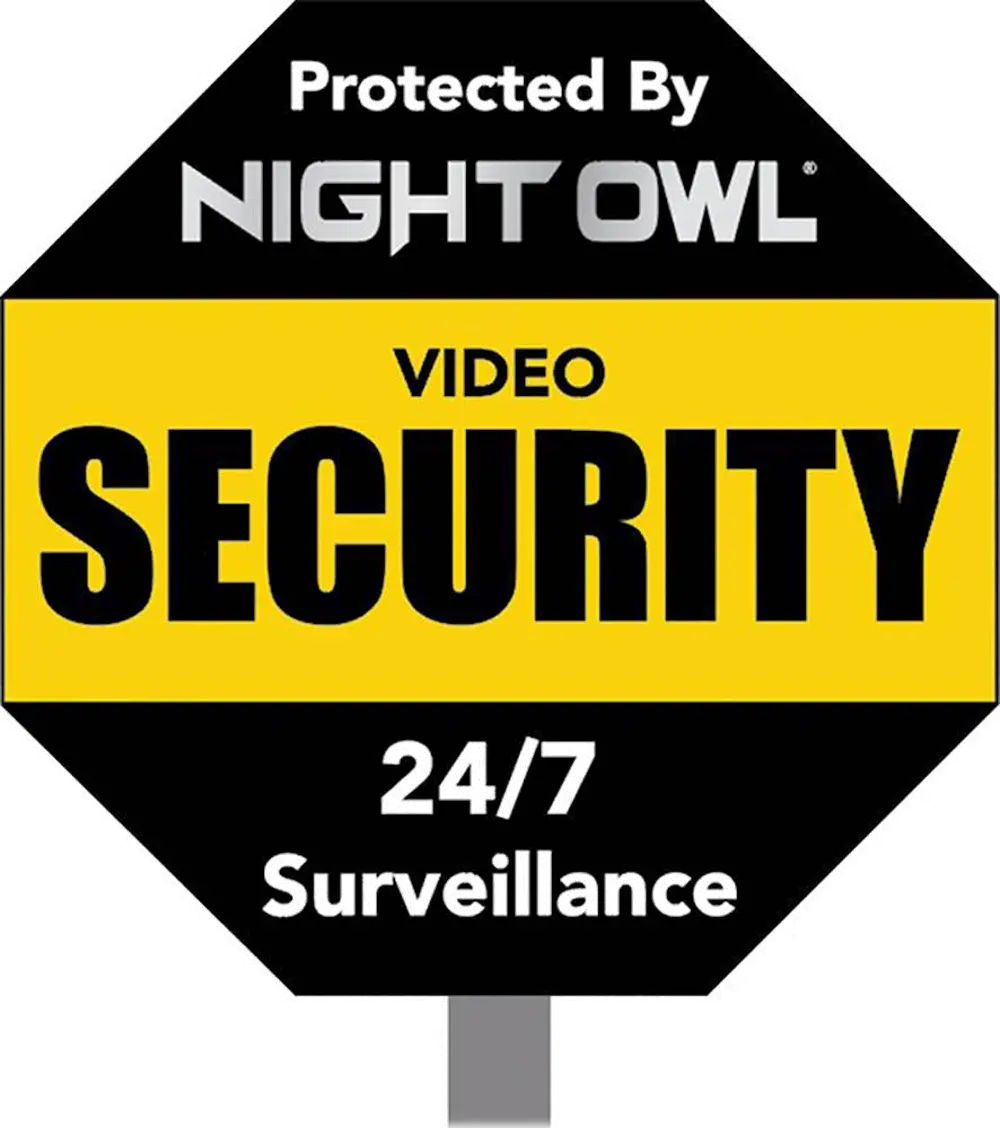 Night Owl Outdoor Reflective Yard Sign-1