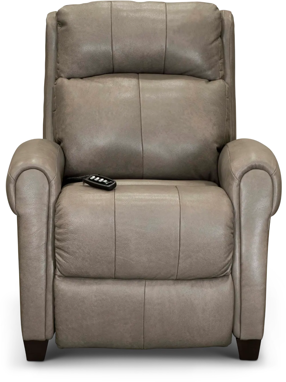 Saturn Beige Leather-Match Zero Gravity Power Recliner-1