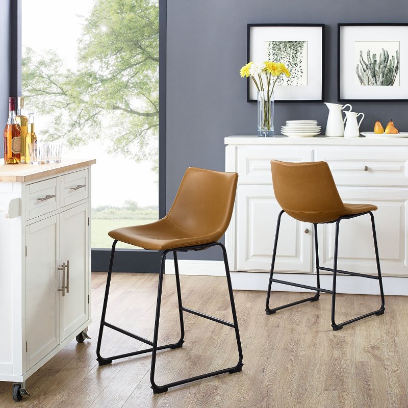 Counter Height Stools Rc Willey, Leather Counter Height Stools