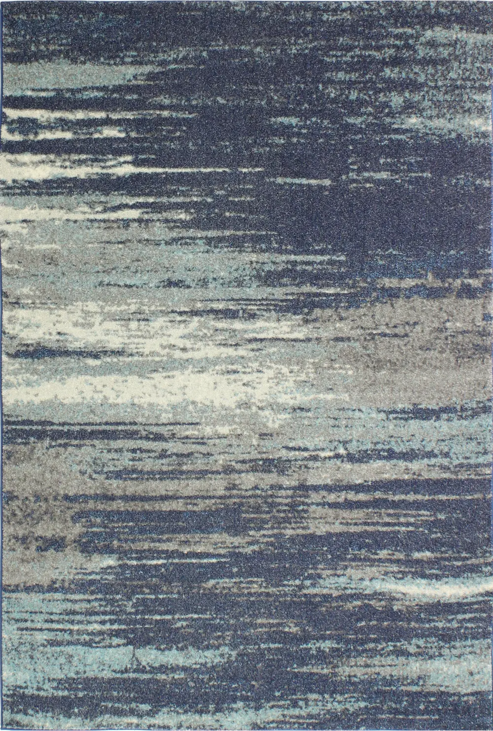 E110-BL-4X6-5445A Everek 4 x 6 Traditional Paola Blue and Gray Area Rug-1