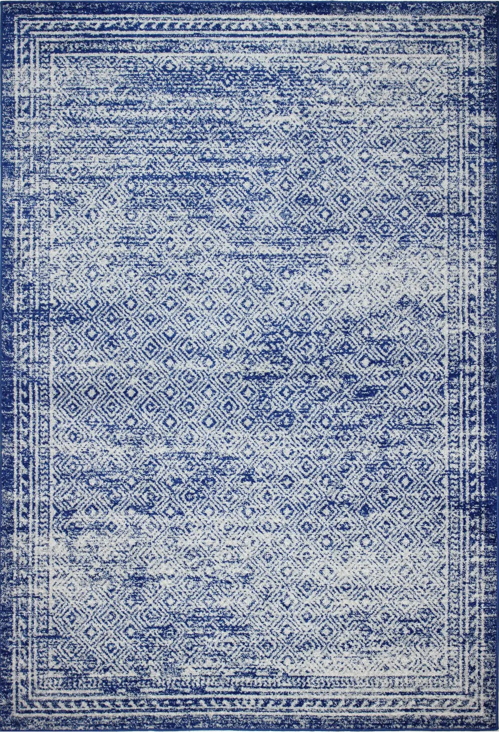 M147-DKBL-4X6-MR607 4 x 6 Small Transitional Zaylee Blue Rug - Mayfair-1