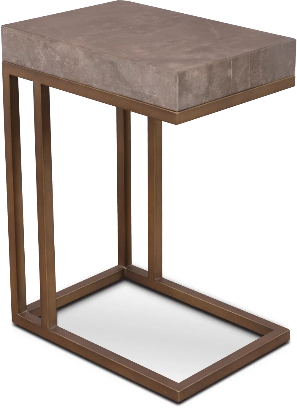 Roka Gray Marble Side Table-1