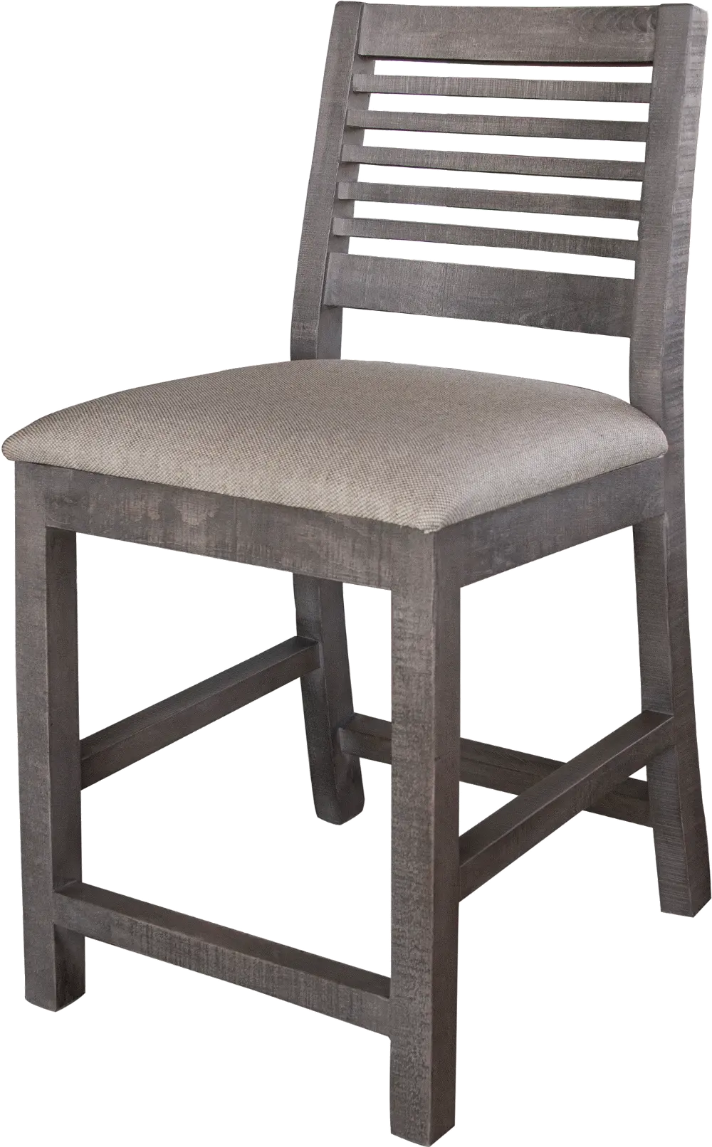 Stone Gray 24  Upholstered Counter Height Stool-1