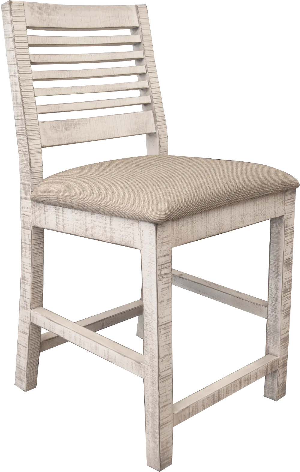 Stone White 24  Upholstered Counter Height Stool-1