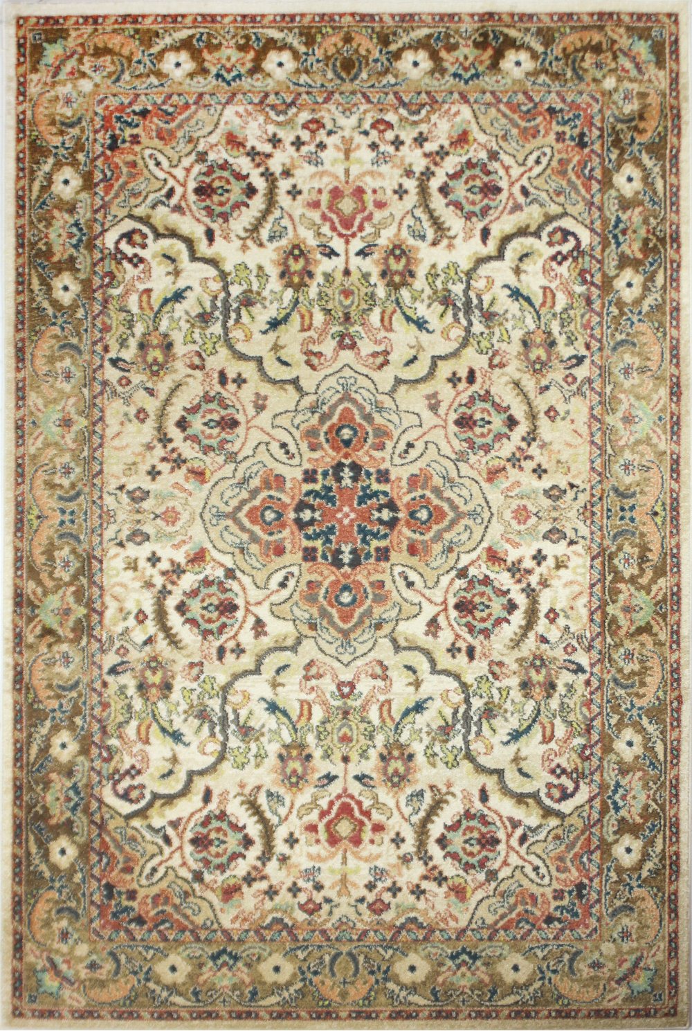 4 x 6 Small Traditional Bodhi Beige Area Rug - Buckingham