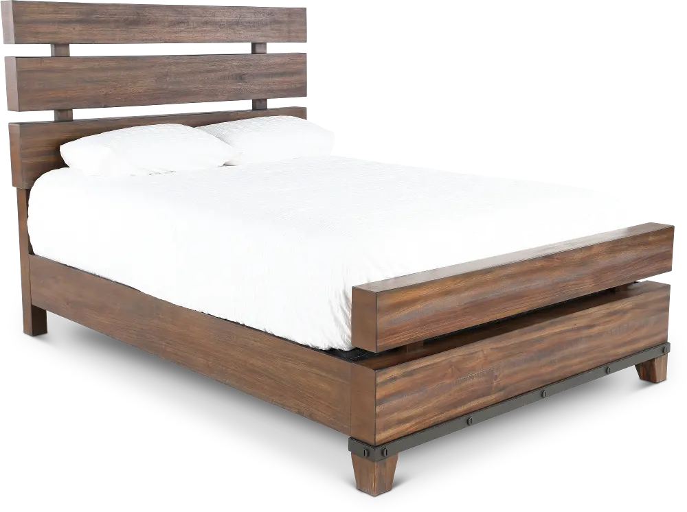 Forge Rustic Brown King Bed-1