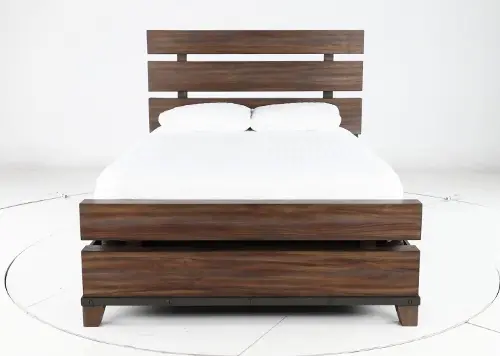 Forge Rustic Brown King Bed