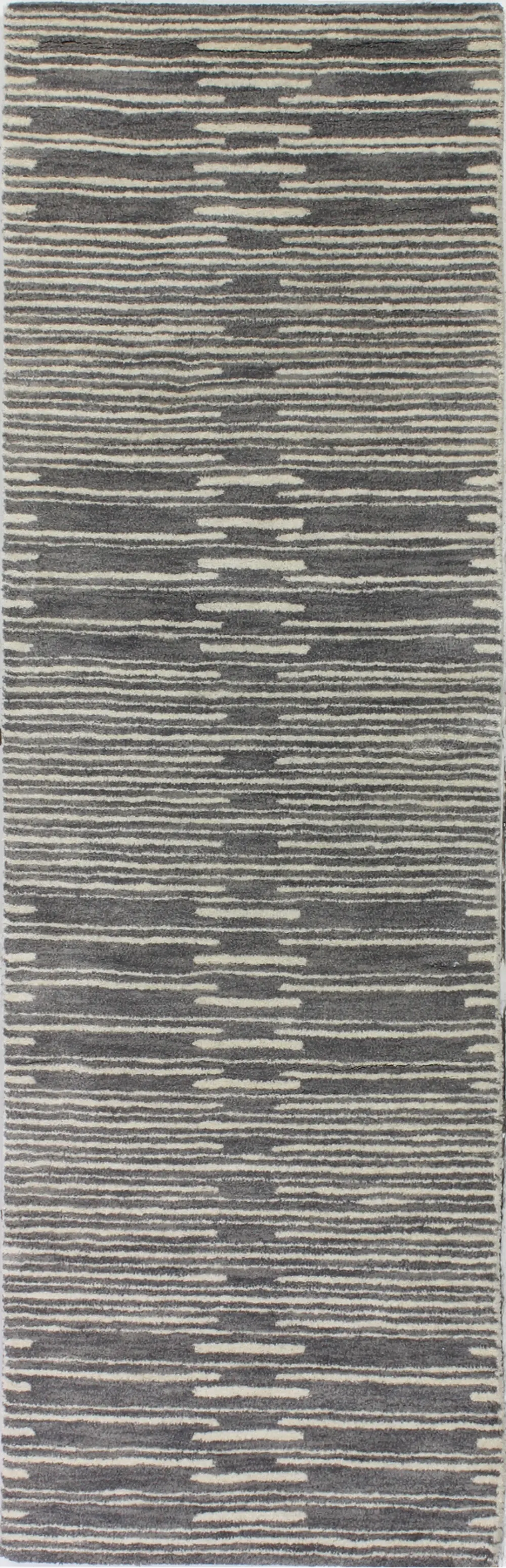 S185-GY-2.6X8-ST264 Contemporary Princeton Gray 8 Foot Runner Rug - Chelsea-1