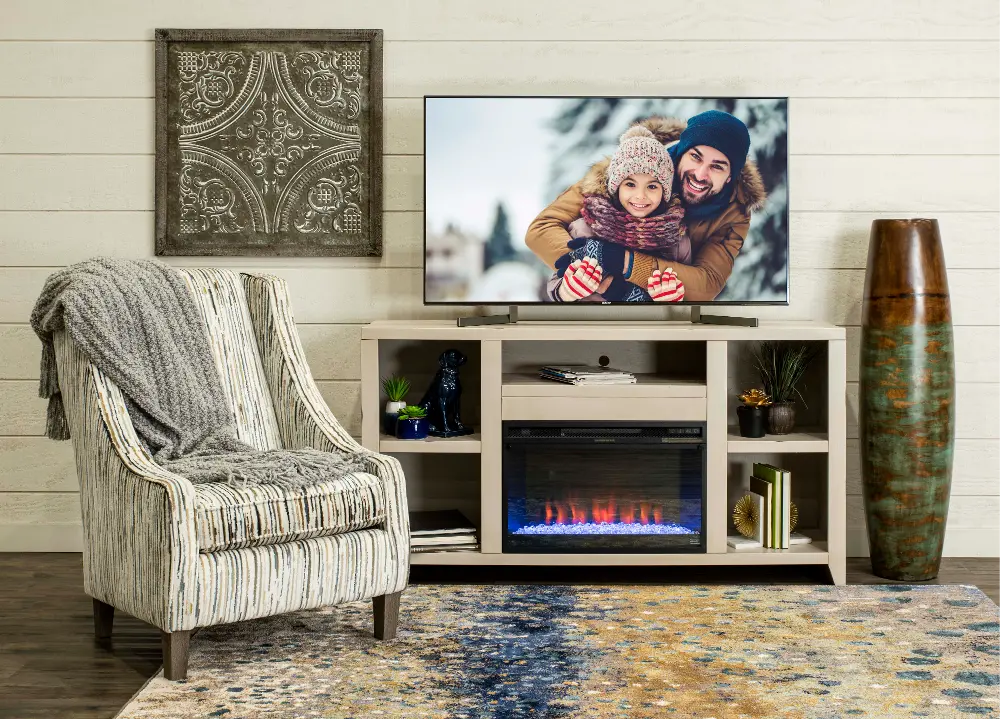 62 Inch Fireplace TV Stand -  Urban Flat-1