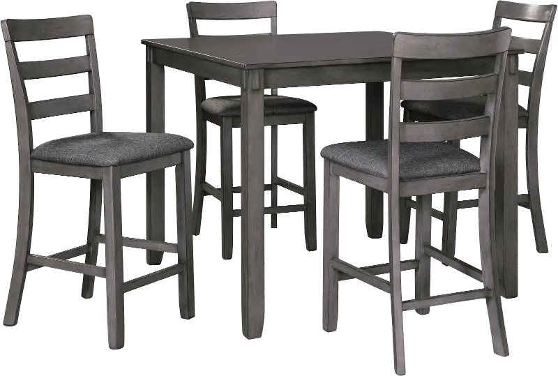 5 Piece Counter Height Dining Set, Bridson Dining Room Table And Chairs With Bench