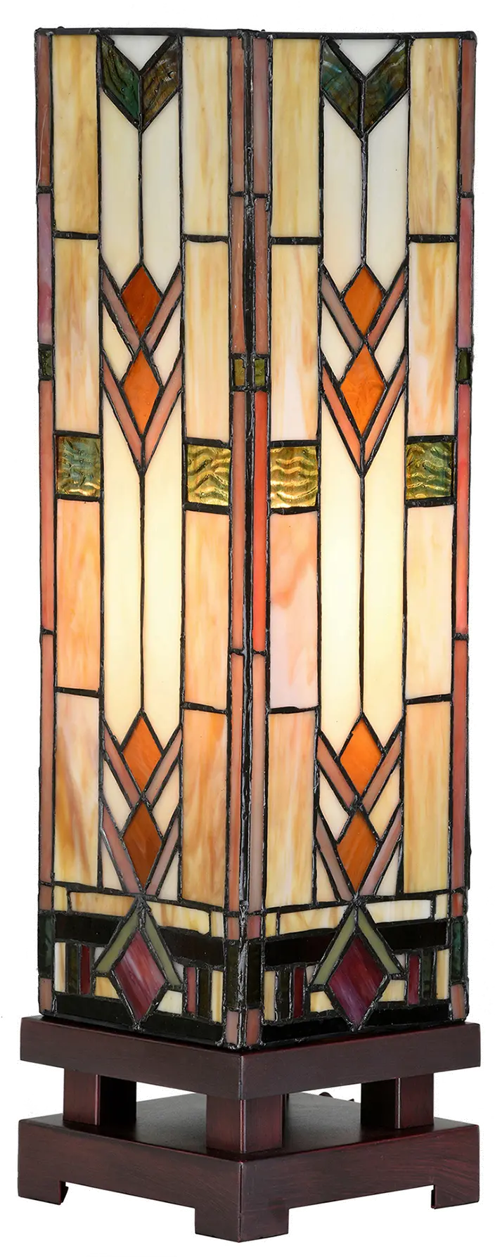 Multi Color Glass Luminaria Lamp - Trident Way