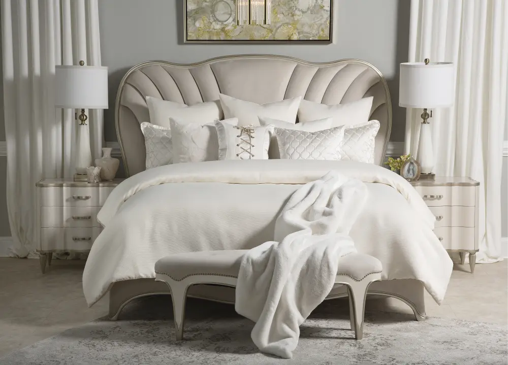 Hailey Ivory Queen 9 Piece Bedding Collection-1