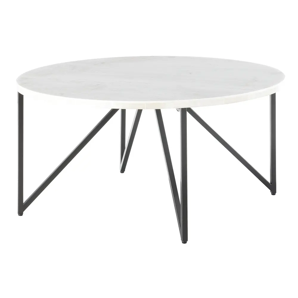 Cedric Round Marble Coffee Table-1