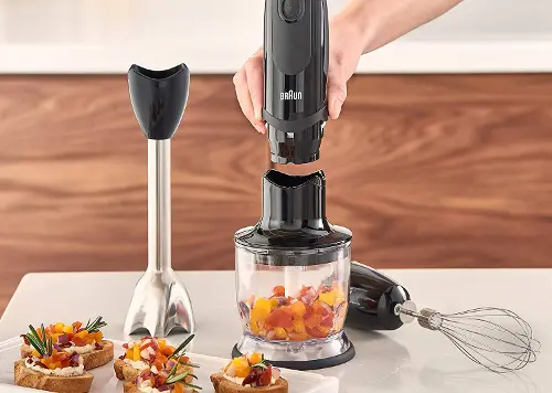 Braun MultiQuick 7 Smart-Speed Hand Blender with 500 Watts of Power, Whisk,  and 1.5-Cup Chopper & Reviews
